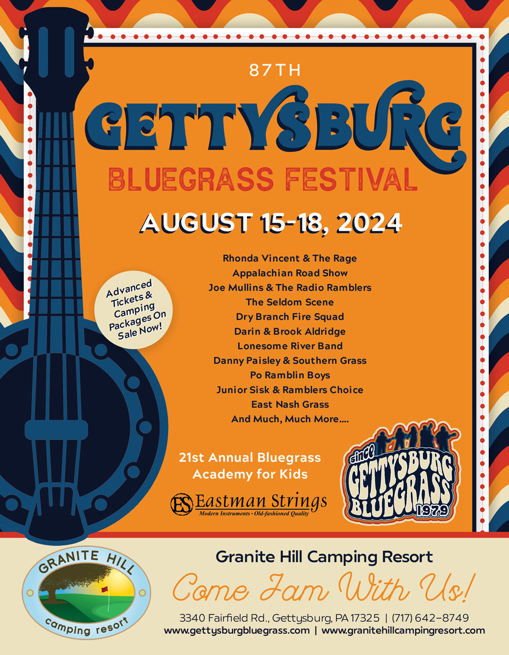 August Artists Lineup Bluegrass Festival in August